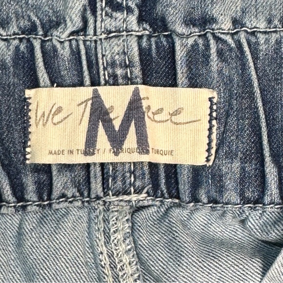 Free People Paradise Denim Pull On Wide Leg Jeans Light Blue size Medium - Picture 7 of 12
